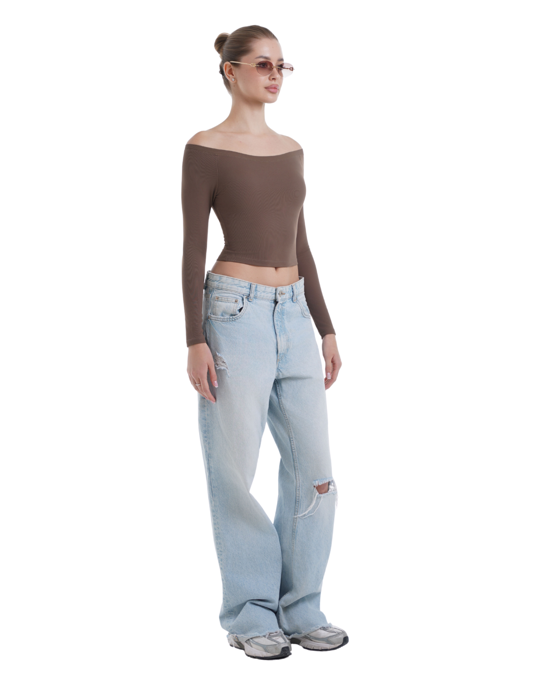 Essential Off-Shoulder CocoaBrown