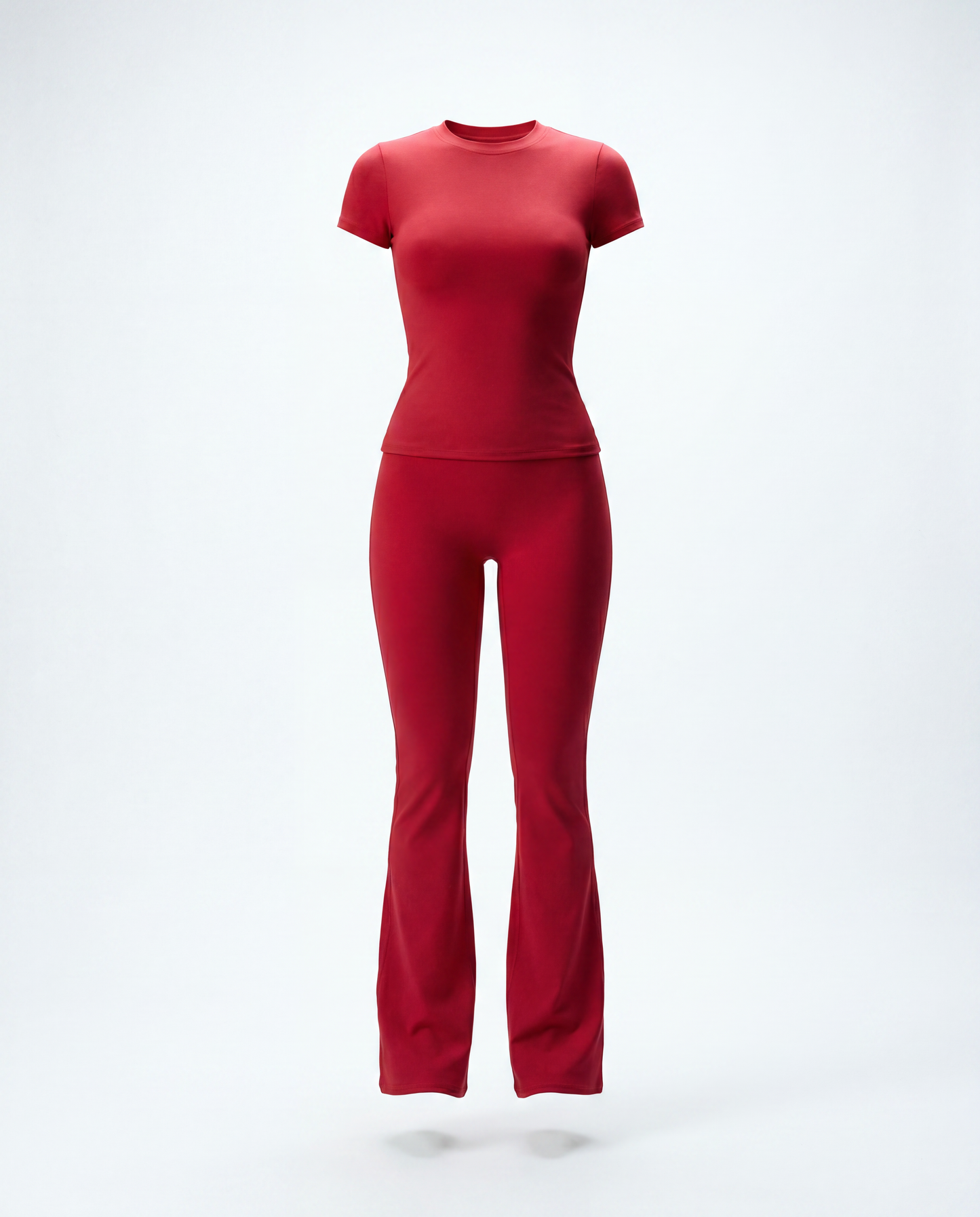 Fitted Tee Flare Leggings Set