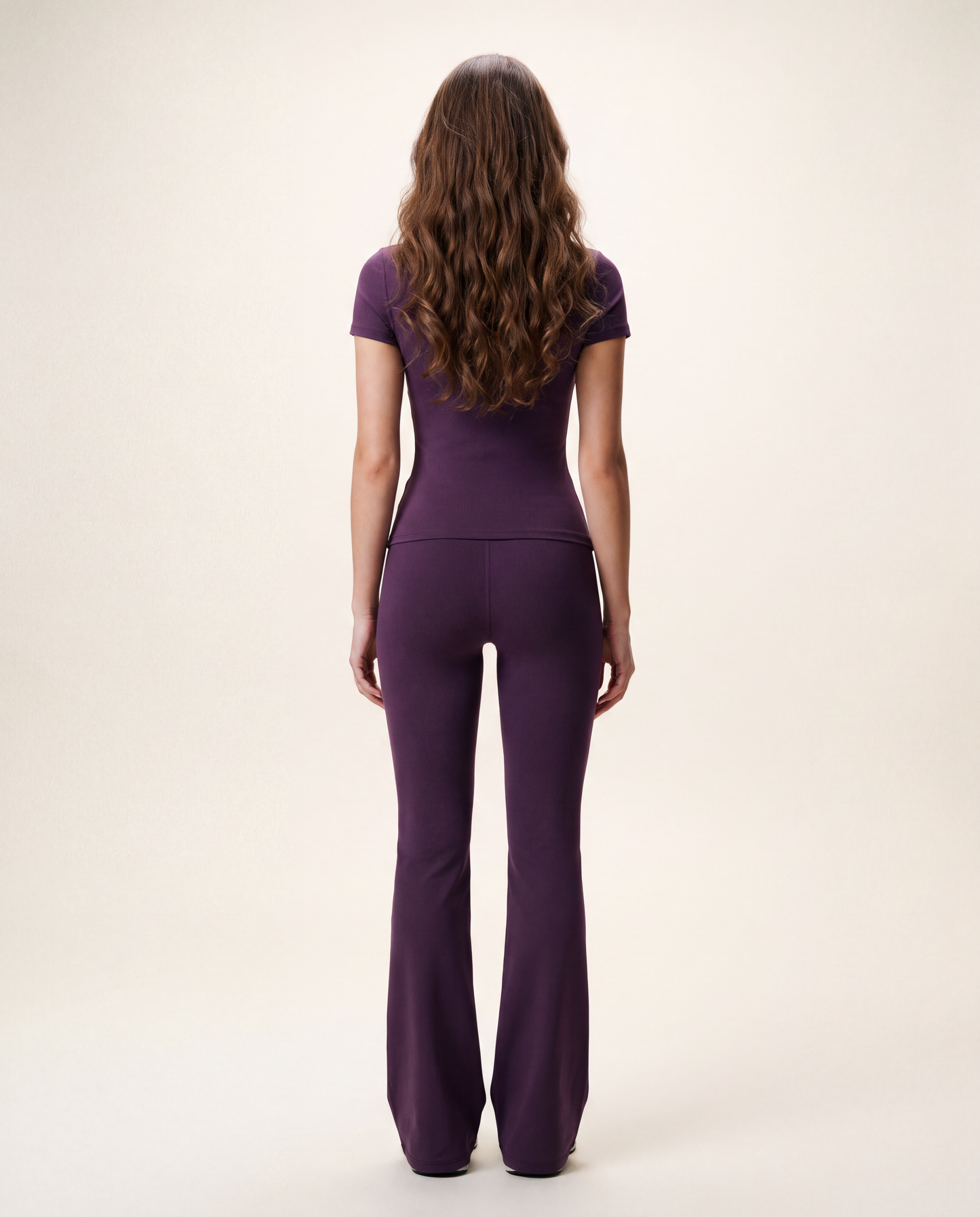 Fitted Tee Flare Leggings Set