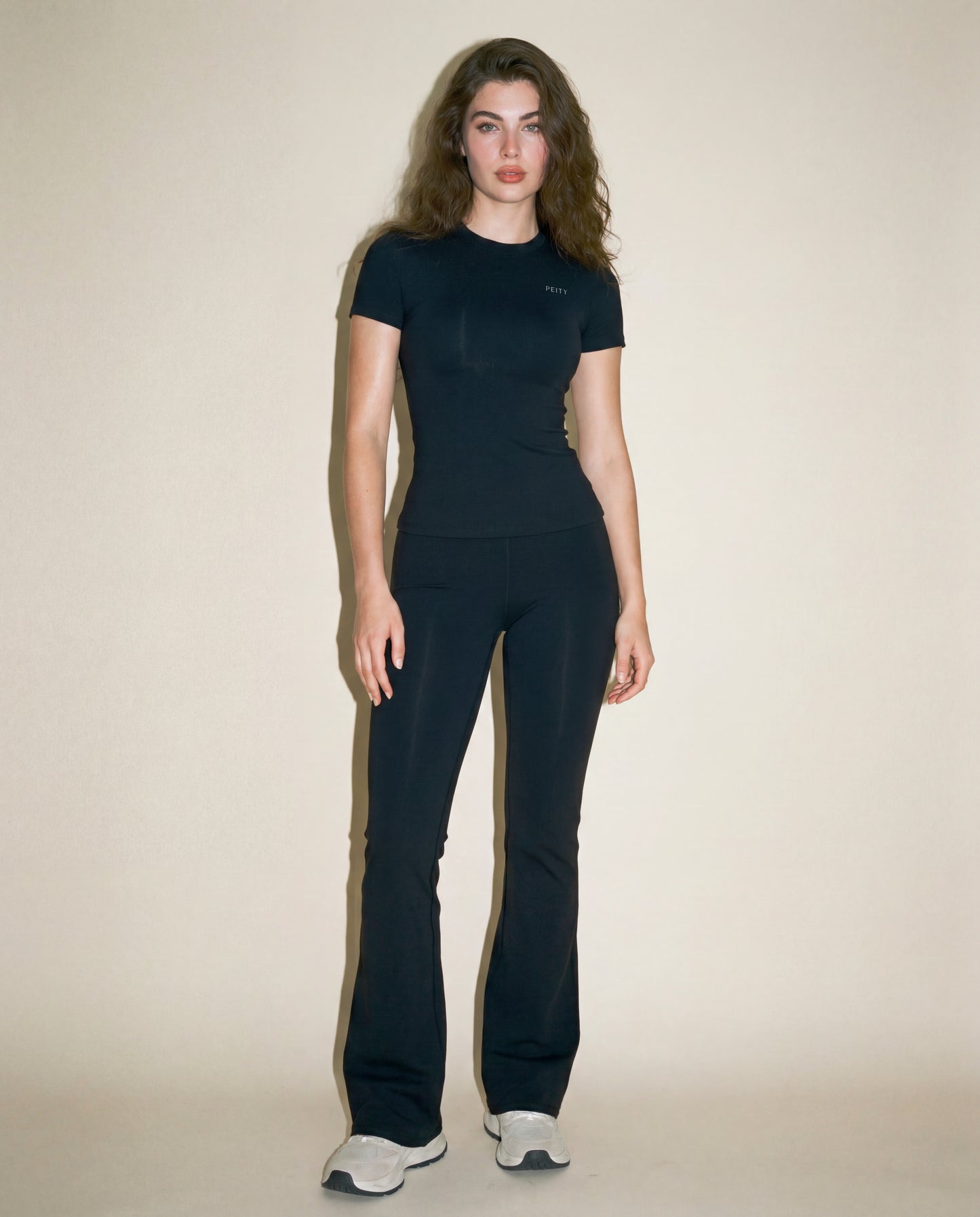 Fitted Tee Flare Leggings Set