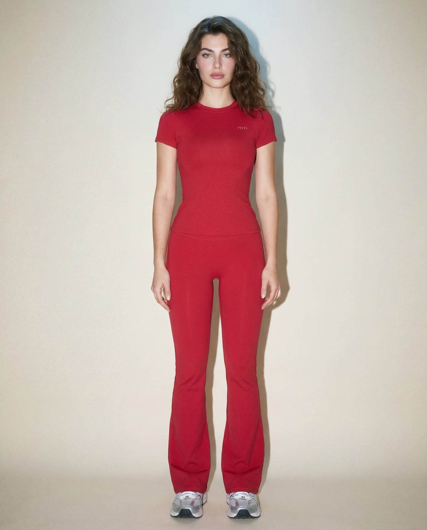 Fitted Tee Flare Leggings Set